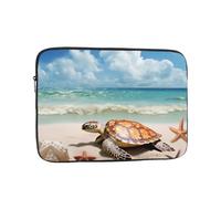 Sea Turtle Starfish Laptop Case 17 inch, Shockproof Protective Computer Sleeve Cover Water Resistant Laptop Bag Carrying Tablet Cover Briefcase Handbags Gifts for Men Women