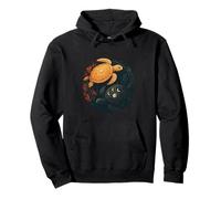 Sea Turtle Sun Moon Ocean Marine Life Art Pullover Hoodie