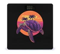 Sea Turtle Sunset Palm Trees Digital Bathroom Weighing Scales for Body Weight LCD Display