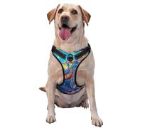 Sea Turtle Swimming No Pull Dog Harness Adjustable Reflective Oxford Easy Control Medium Large Dog Harness