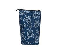Sea Turtle Telescopic Pencil Case Pop Up Pencil Pouch Multifunctional Pen Case for Essentials School Makeup