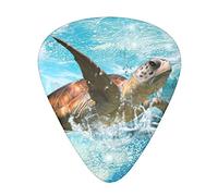 Sea Turtle The guitar pick, for acoustic, electric, bass guitars - natural touch, 12 pack, multi-color.
