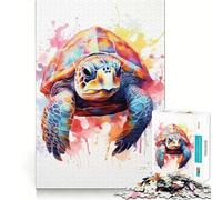 Sea Turtle Tortoise 1000 Pieces Jigsaw Puzzles for Teenagers Improve Memory Mental Relax Sharp Edge Creative Gift (38x26cm)