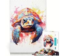Sea Turtle Tortoise 1000 Pieces Jigsaws Adults Puzzles Gifts Strong Logic Toy Soothing Play Clear Edge Heartfelt Gift (50x75cm)