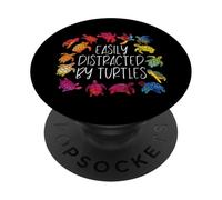 Sea Turtle Tortoise Easily Distracted By Turtles PopSockets Adhesive PopGrip