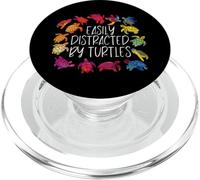 Sea Turtle Tortoise Easily Distracted By Turtles PopSockets PopGrip for MagSafe