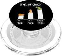 Sea Turtle Tortoise Level Of Crazy Cat People Dog People PopSockets PopGrip for MagSafe