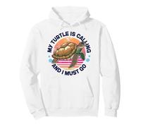 Sea Turtle Tortoise My Turtle Is Calling And I Must Go Pullover Hoodie