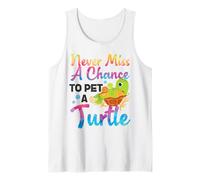 Sea Turtle Tortoise Never Miss A Chance to Pet A Turtle Tank Top
