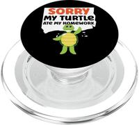 Sea Turtle Tortoise Sorry My Turtle Ate My Homework PopSockets PopGrip for MagSafe