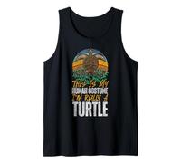 Sea Turtle Tortoise This is My Human Costume I'm Really A Tank Top