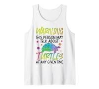 Sea Turtle Tortoise Warning This Person May Talk About Tank Top