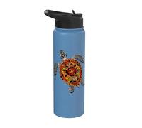 Sea Turtle - Tribal Ecology Stainless Steel Insulated Water Bottle