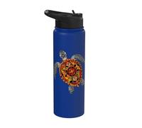 Sea Turtle - Tribal Ecology Stainless Steel Insulated Water Bottle