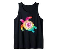 Sea Turtle Tropical Mandala Watercolor Ocean Lover Art Tank Top