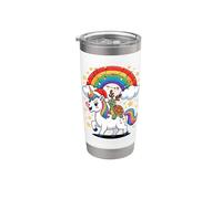 Sea Turtle Unicorn Rainbow Turtles Stainless Steel Insulated Tumbler