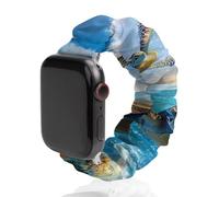 Sea Turtle Watch Band Compatible with Apple Watch Elastic Scrunchie Watch Strap Replacement Wristband