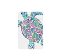 Sea Turtle Watercolor Teal Mint Green Car Air Fresheners 4 Pcs Hanging Scented Cards Fragrance Scented Cards For Car Aromatherapy Tablets