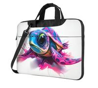 Sea Turtle With A Psychedelic Shell Laptop Bag Laptop Case 15.6 Inch Computer Bags Padded Sleeve Cover For Women Men