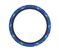 Sea Turtle with Fishes -Print Best Non-Slip Steering Wheel Cover - Universal Fit For Cars, Suvs & Trucks - Thermal Protection Neoprene Grip