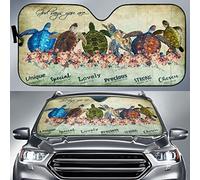 Sea Turtle With Flowers God Says You Are Sea Turtles God Says Front Windshield Sunshade Keep Cooler Sun Visor Protector Heat Protection Car Window Covers Universal For Summer Auto Truck S