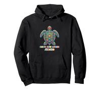 Sea Turtle With Mexican Patterns Cabo San Lucas Vacation Pullover Hoodie