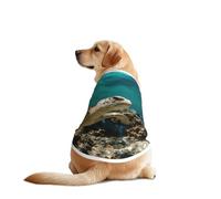 Sea Turtle1 Print Dog Vest, Soft Breathable Pet Shirt Clothes Sleeveless Fashion Apparel For Medium Large Breeds