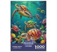 Sea Turtle1000 Piece Jigsaw Puzzle for Adults And Kids Family Game The Underwater WorldFun And Challenging for Home Decoration Great Gift Idea38x26cm/1000pcs