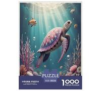Sea Turtle1000 Piece Jigsaw Puzzles for Adults Educational Games The Underwater WorldFun And Challenging Home Decors Great Gift Idea38x26cm/1000pcs