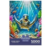 Sea Turtle1000 Piece Jigsaw Puzzles for Adults Family Game The Underwater WorldChallenging for Home Decoration Great Gift Idea70x50cm/1000pcs