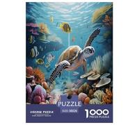 Sea Turtle1000 Pieces Jigsaw Puzzles for Adults And Kids Family Game The Underwater WorldChallenging for Home Decoration Great Gift Idea38x26cm/1000pcs