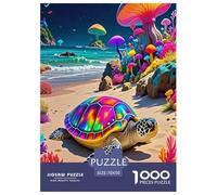 Sea Turtle1000Pieces JigsawPuzzleMarine Life Turtle KidsforAdult Colourful Brainteasing Age12+byth ThemeFlowersandBirds Uncover The Puzzle 70x50cm/1000pcs