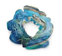 Sea Turtles Corals In Ocean Women's Hair Ties Elastic Scrunchies Silk Like Scrunchy Accessories for Sleep