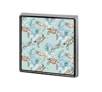 Sea Turtles Custom Lapel Pins Square Brooch Tie Suit Dress Accessories for Men Women Wedding Birthday