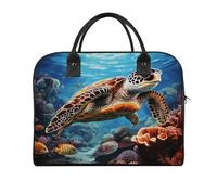 Sea Turtles Diamond Painting Laptop Tote Bag Casual Travel Handbag Multi Pocket Shoulder Bags for Work Travel