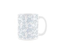 Sea Turtles Mug - Light Blue Seaside Ocean Mug - Nautical Ceramic Tea/Coffee Gift White Cup