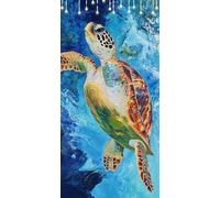 Sea Turtles Paint by Numbers Brown Large Painting by Numbers for Adults, Paint-by-Numbers Kits 90X120cm Without Frame, DIY Acrylic Number Painting for Christmas Decorations, Hobbies for Women P0-722
