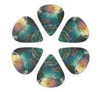 Sea Turtles Printed Guitar Picks -6 Pcs Guitar Picks Plectrum,Guitar Accessories,Electric Guitar Pick, Bass & Ukulele 0.71mm