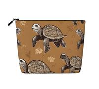 Sea Turtles Single Layer Linen Like Makeup Bag, Lightweight and Cute, Easy to Use