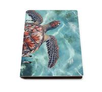 Sea Turtles Swimming in Ocean A5 Notebook Refillable 6 Ring Binder Note Book 90 Pages for Travel Journal