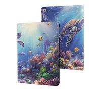 Sea Turtles Tropical Fish Corals Ocean Case Compatible with iPad 10th (10.9in) 9th / 8th / 7th Generation (2021/2020/2019)