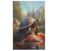 Sea Turtles Wooden Jigsaw Puzzles 1000 Piece Puzzle For Adults. Challenging To Complete But Fun And Humorous Jigsaws 78×53cm