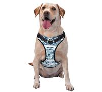 Sea Underwater Jellyfish Pattern Dog Harness - Lightweight,Soft,Adjustable Small Harness and Leash Set, Suitable for Puppy Small and Medium-Sized Dog-Small