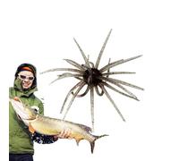 Sea Urchin Bait, 3.94in Simulation Soft Sea Urchin Bait, Soft Artificial SeaUrchin Lures,Multi-Functional Dice Baits for Shore, Trout, River, Lake, Saltwater, Freshwater (Red)