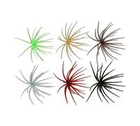 Sea Urchin Sea Bass Bait - 6 Pieces Simulated Swimming Bait with Tentacles | Artificial Creature Shape with Tentacles, for Water and Salt, Snakehead Fish Cat, Perch Pike
