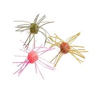 Sea Urchin Soft Bait 12 PCS Dice Shape No Salt Soft Bait 1.7g 12mm PVC Sinking Fish Lure For No Sinker/Drop Shot/Carolina Rig for Saltwater Freshwater(02-TGF)