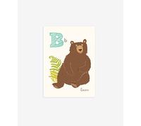 Sea Urchin Studio ABC Wall Art for Kids, B/Bear