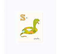 Sea Urchin Studio ABC Wall Art for Kids, S/Snake