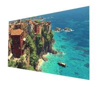 Sea View Diamond Art Kits Adults City Diamond Painting, 5D DIY Crystal Art Kits for Adults, Full Drill Painting by Numbers 24 x 48 in, Rhinestone Cross Stitch Embroidery Crafts for Gifts model-1265