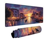 Sea View Mouse Pad Large, Boat Gaming Mouse Mat 32x16in, Desk Mat with Stitched Edge, XXL Mousepad Non-Slip Rubber Base, Office Accessories, Keyboard Pad, for Computers Gaming Accessories, Gift A-1784